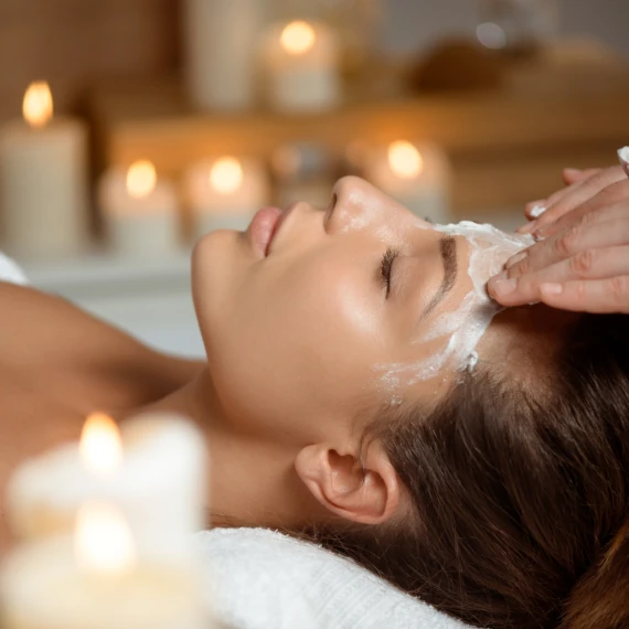 Image of facial at Lusso Hair Studio & Spa located in Winston-Salem, NC