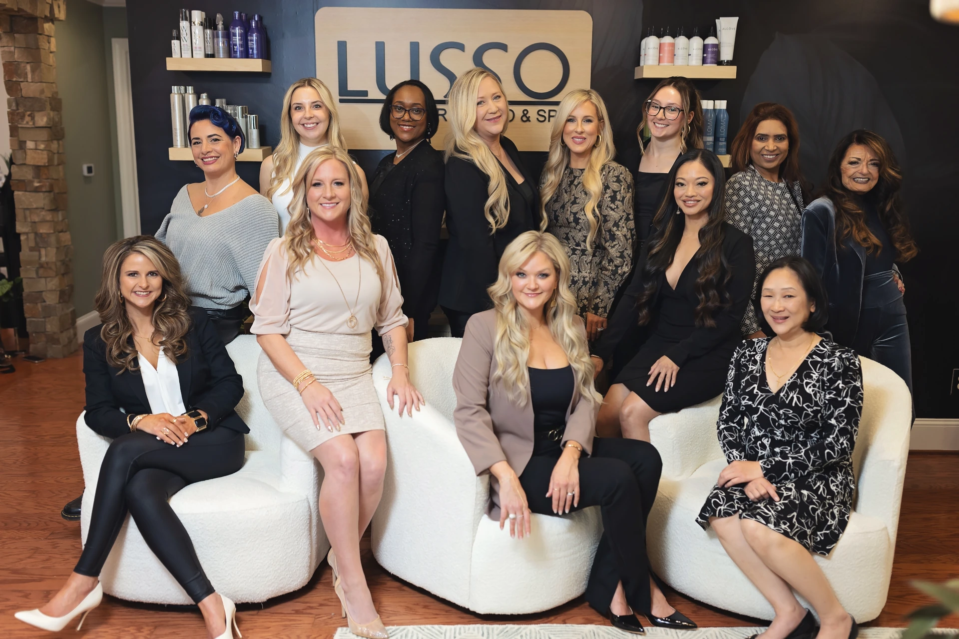 Image of the Lusso Hair Studio & Spa team located in Winston-Salem, NC