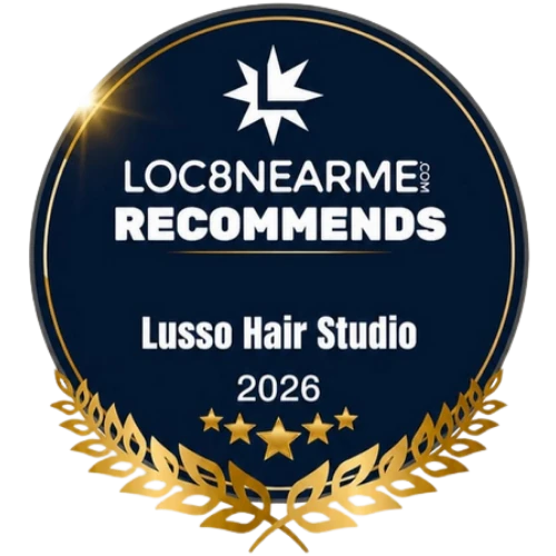 Image of Loc8 Badge recommending Lusoo Hair Studi0 & Spa located n Winston-Salam, NC