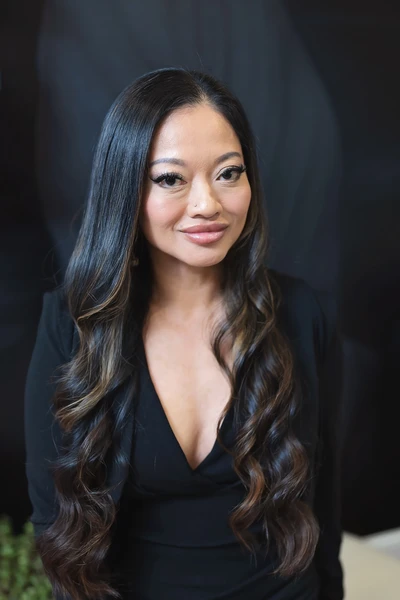 Nail specialist, Violet Tran, at Lusso Hair Studio & Spa, located in Winston-Salem, NC